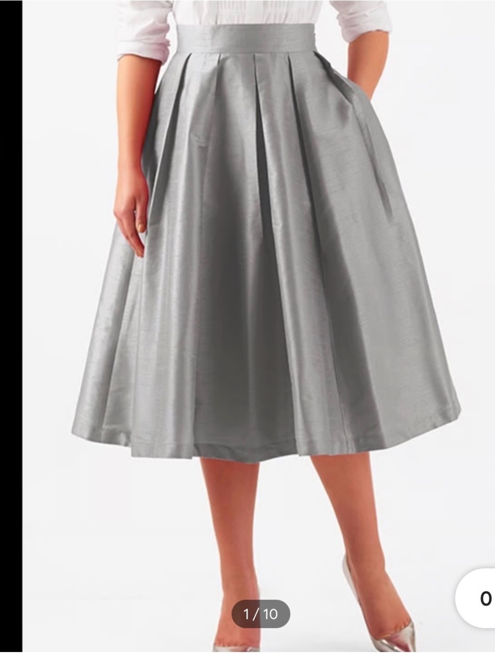 ⭐️NWT White House Black Market Pleated Skirt⭐️